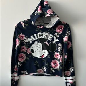 H&M & DISNEY Mickey Mouse Floral Hoodie SIZE S/M